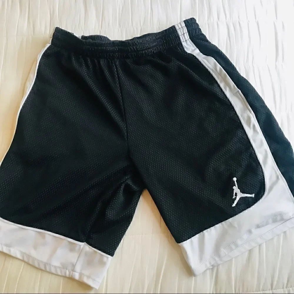 Nike Jordan black and white sports shorts